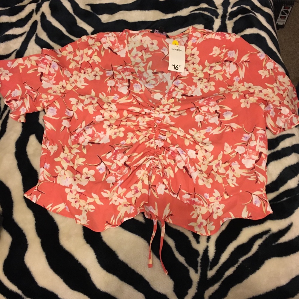 Crop tie Shirt